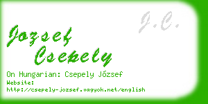 jozsef csepely business card