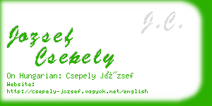 jozsef csepely business card